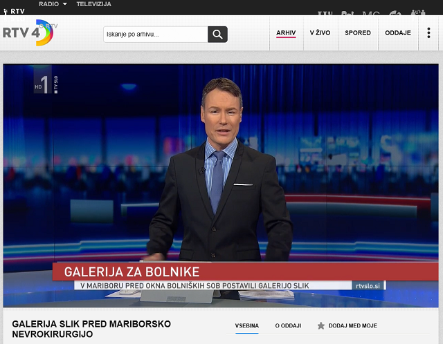 Galerija skozi okna UKC-RTV