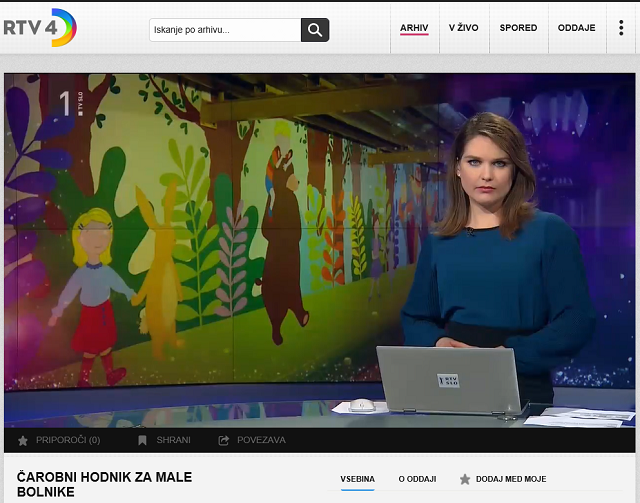 Čarobni hodnik za male bolnike UKC-RTV